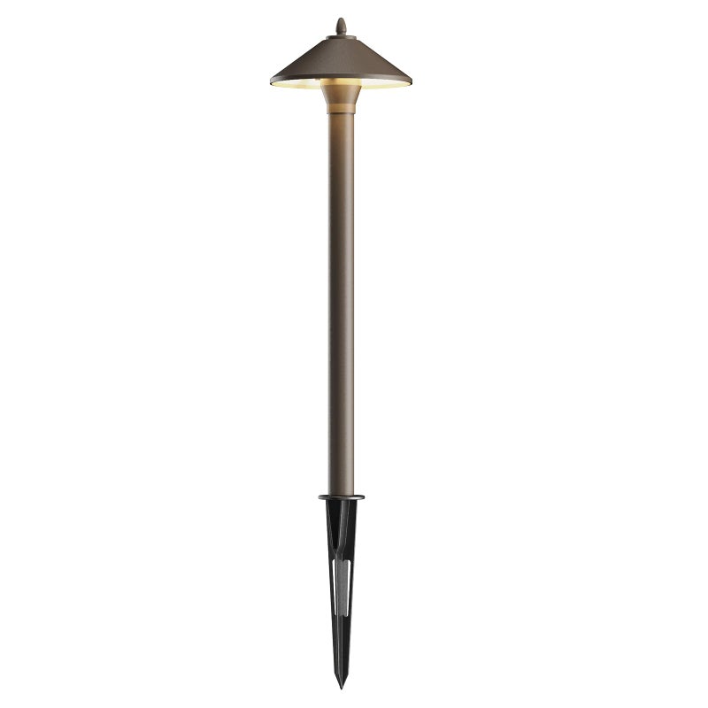 GOODSMANN Landscape Lighting Low Voltage Outdoor Path Lights Halogen Pathway Light Wired 10W 25 Lumen 2700K Warm White Metal 12V AC Bronze Electric Sidewalk Walkway Light with Cable Connector - Image 1